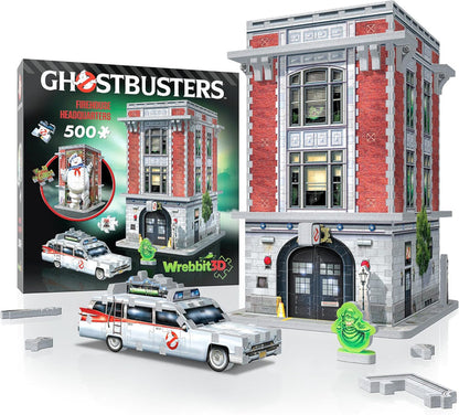 WREBBIT 3D: Ghostbusters: Firehouse Headquarters: 500 Piece 3D Puzzle