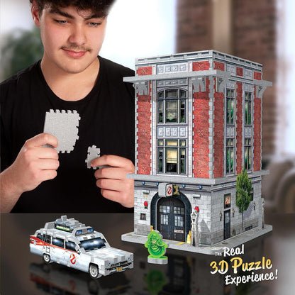 WREBBIT 3D: Ghostbusters: Firehouse Headquarters: 500 Piece 3D Puzzle