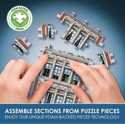 WREBBIT 3D: Urbania Collection: SPECIAL EDITION: 1950s Diner: 3D 425 Metallic Piece Puzzle